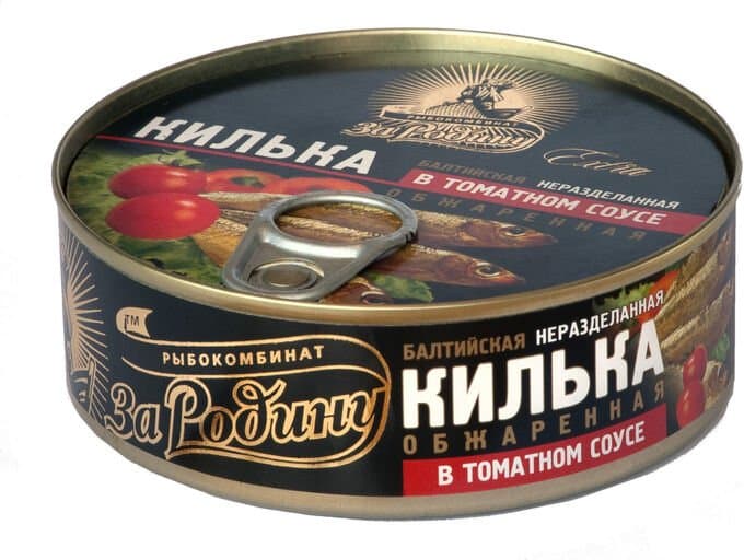 Za Rodinu kilkasi, tomat sousida qovurilgan 240 g
