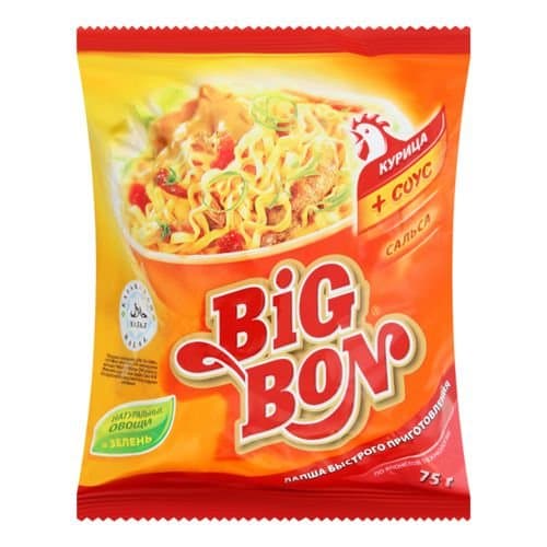 Big Bon, tovuq va salsa ta'mli lapsha 75 g