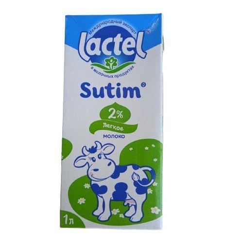 Lactel suti, yog'liligi 2% tetra brik 1 l