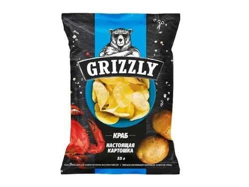 Grizzly chipsi, qisqichbaqa ta'mli 110 g