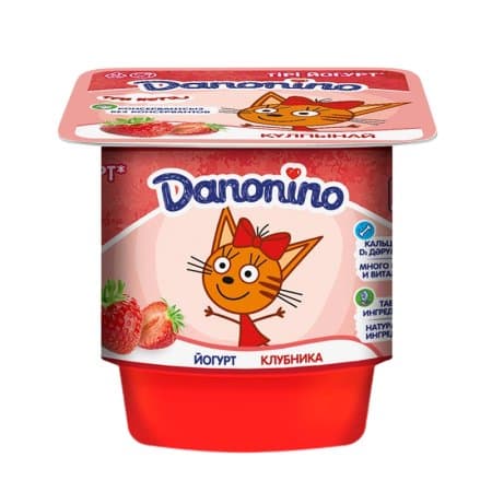 Danone yogurt, qulupnay 100 g