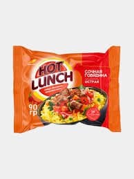 Hot Lunch lapshasi, achchiq mol go'shtli 90 g