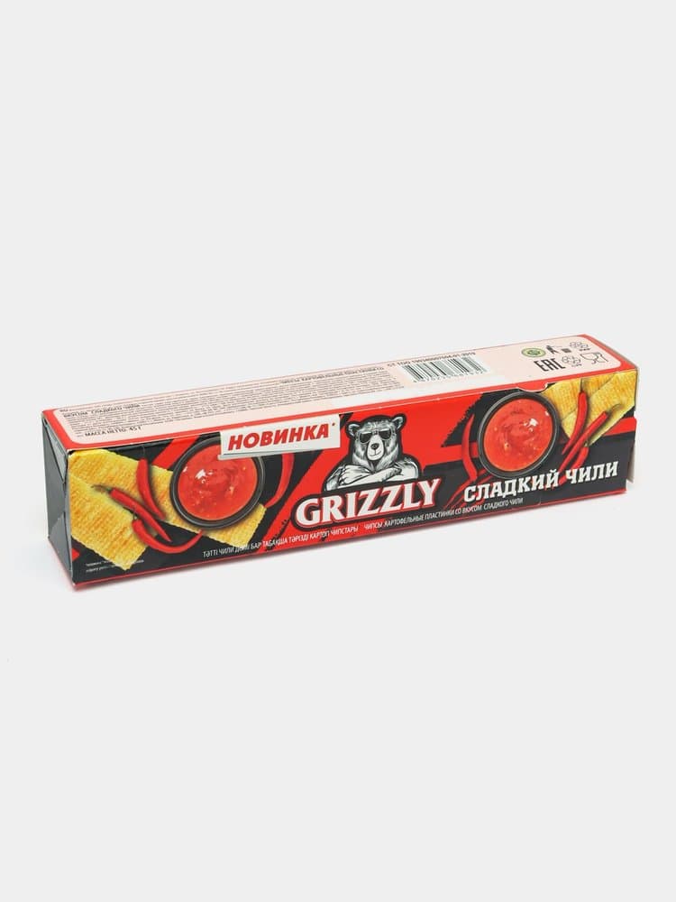 Grizzly chipsi, shirin chili 45 g