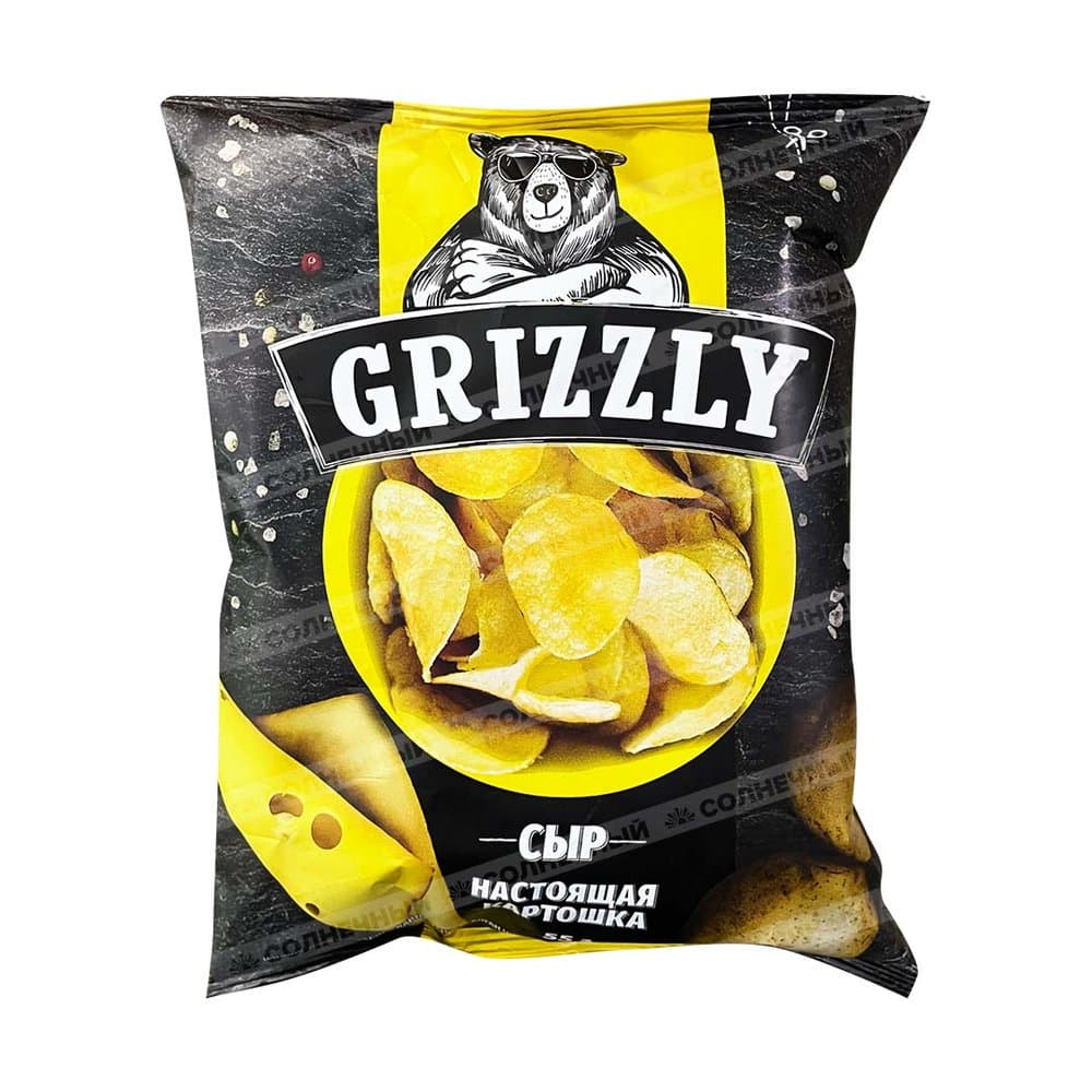 Grizzly chipsi, pishloqli 55 g