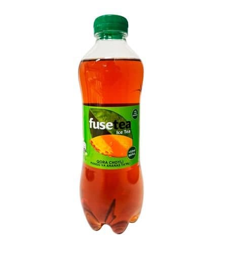 Fuse Tea, mango va ananas ta'mli sovuq choy, PET butilka 0,5 l