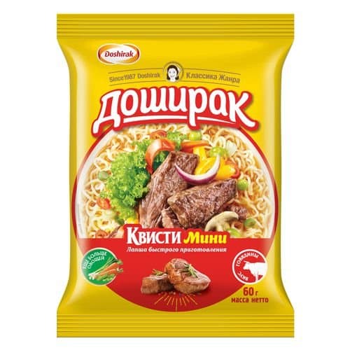 Doshirak Kvisti mini, mol go'shti ta'mli 60 g